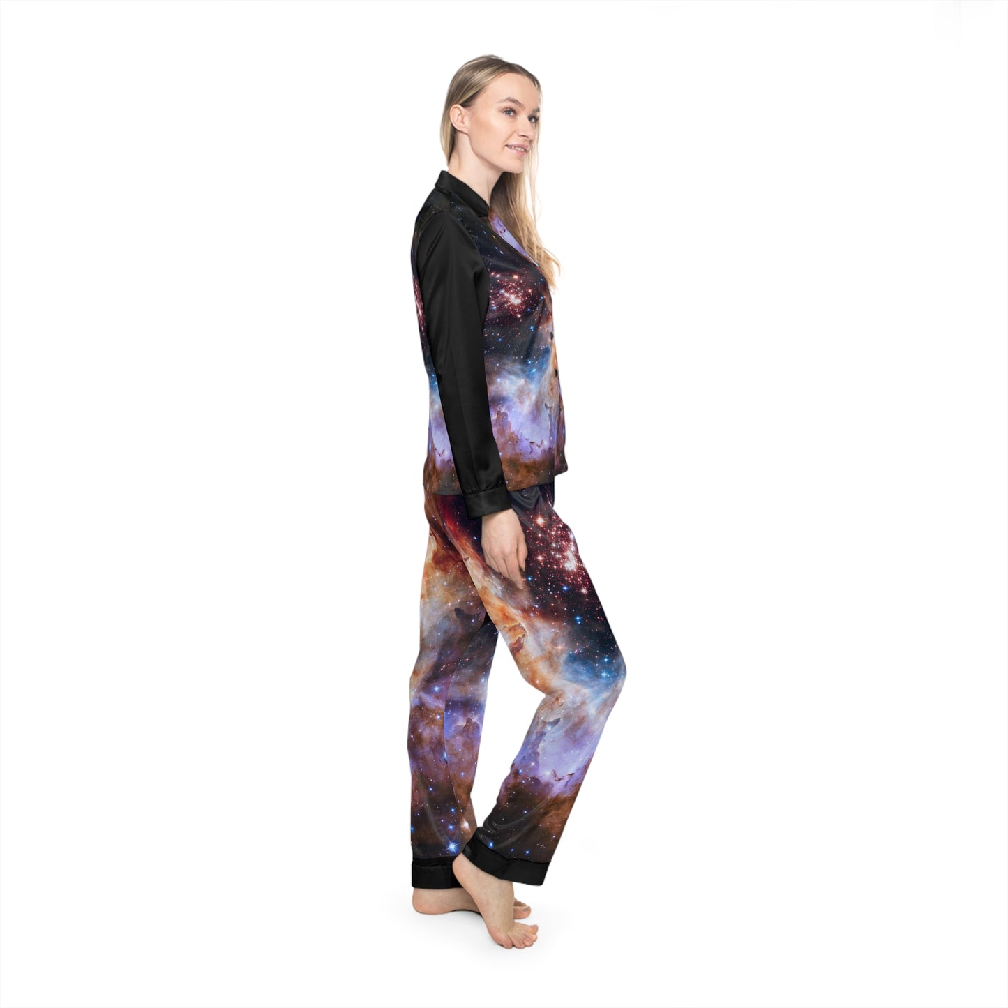 Women's Satin Pajamas (AOP)