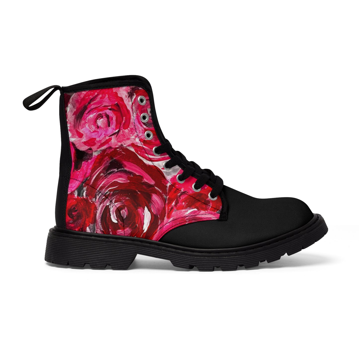 A pair of Women's Canvas Boots Swag Roses