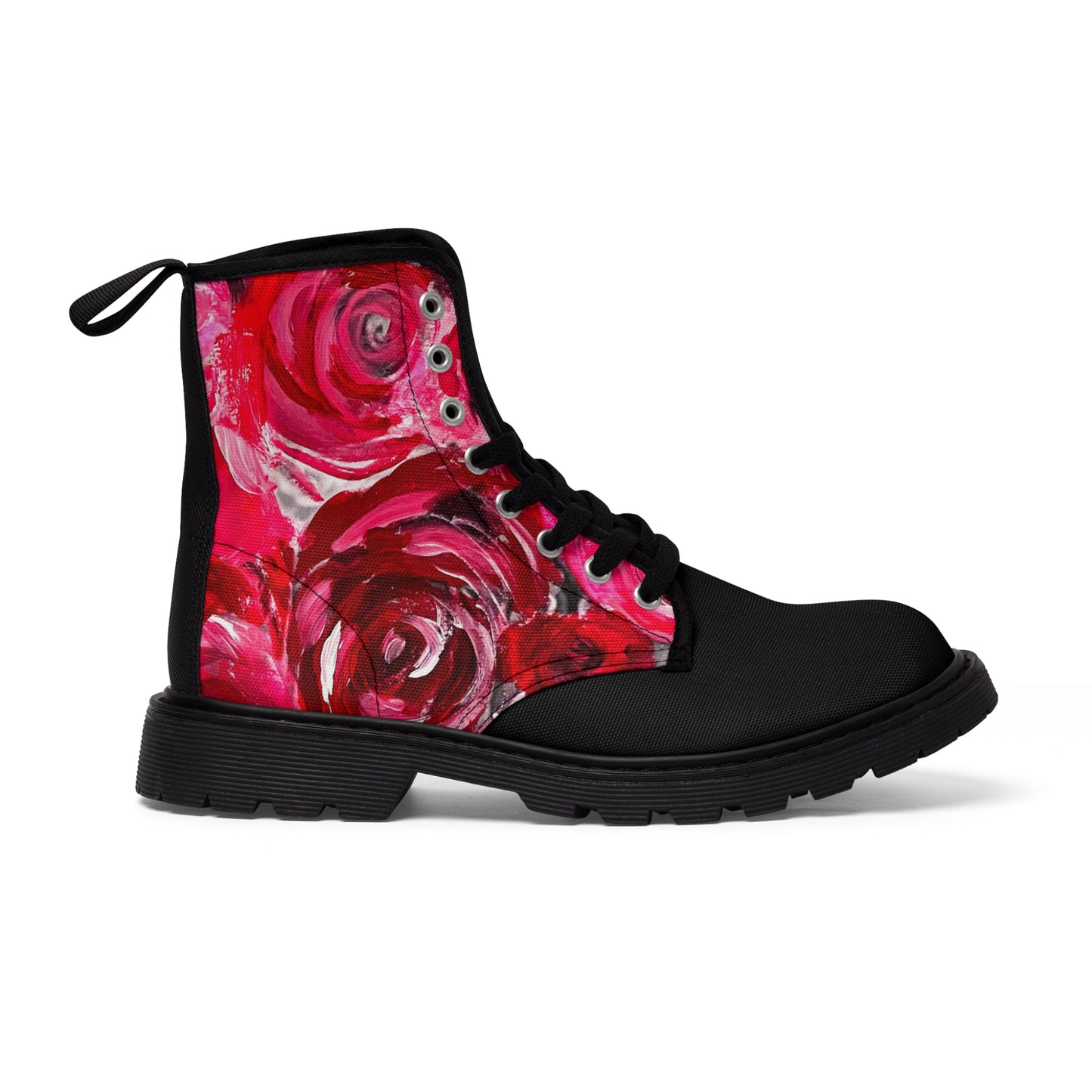 A pair of Women's Canvas Boots Swag Roses