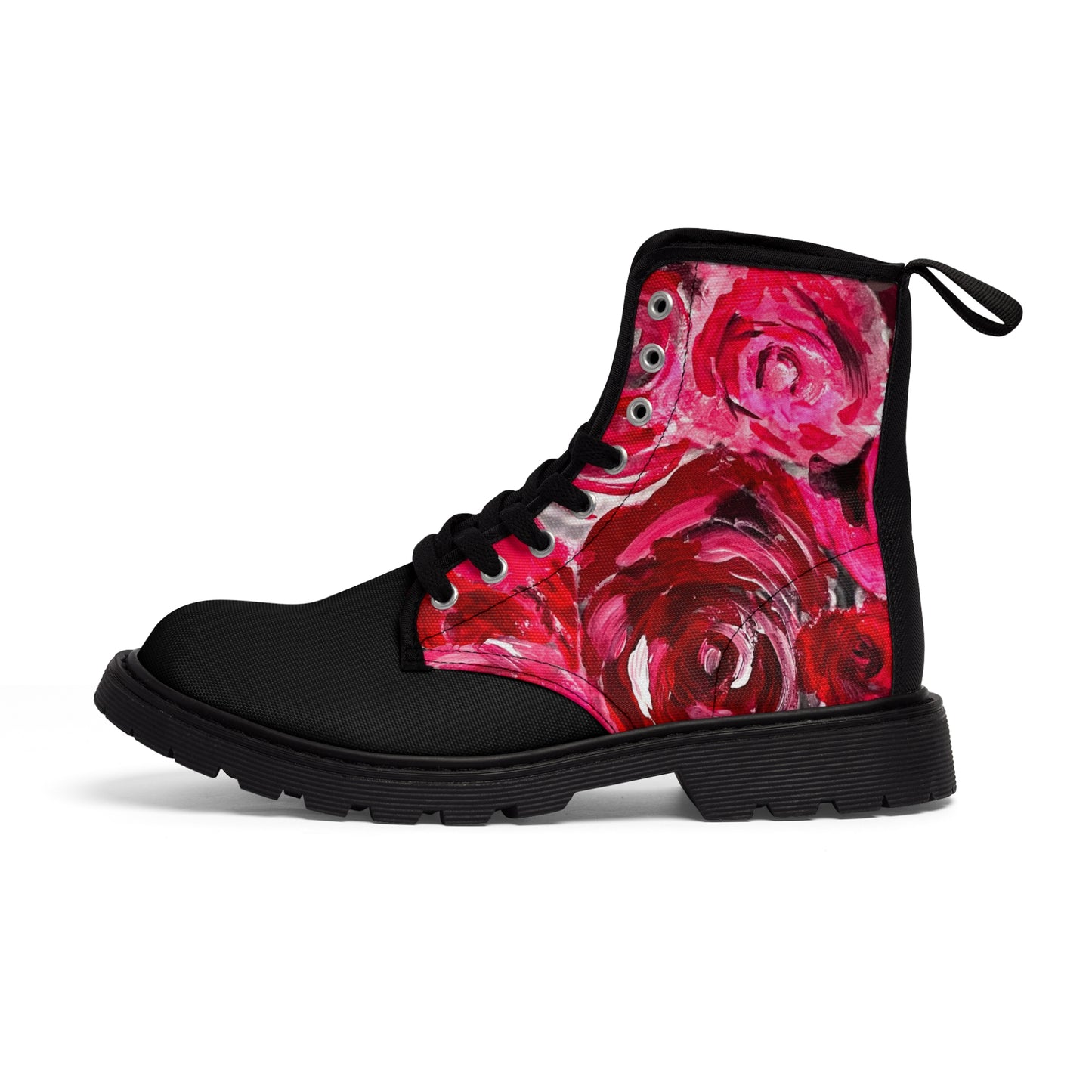 A pair of Women's Canvas Boots Swag Roses