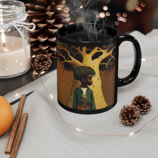 Tales of the Serengeti "Joaquim and the Magic Boabab Tree" 11oz Black Mug