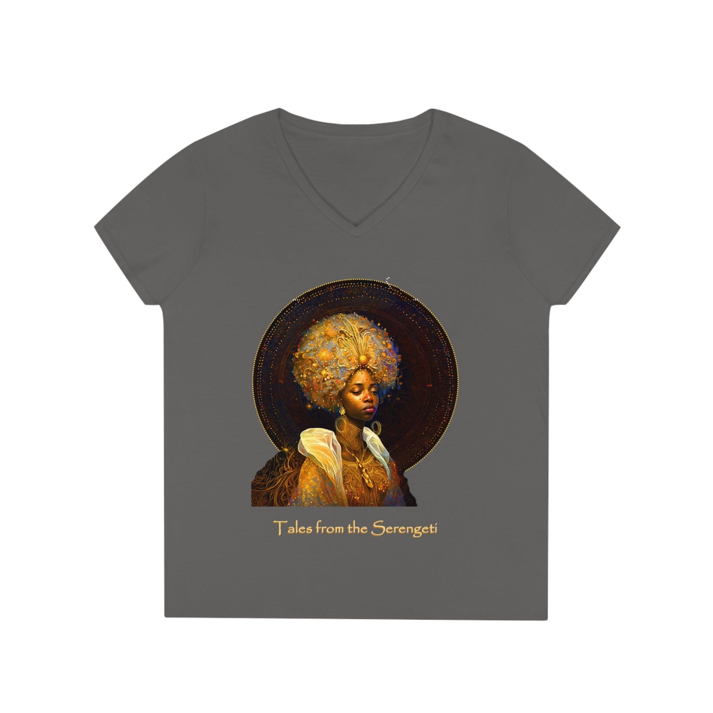 Tales of the Serengeti Haditha Ladies' V-Neck T-Shirt