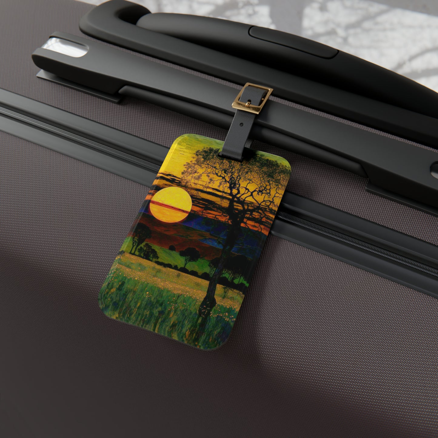 Serengeti Sunset Luggage Tag