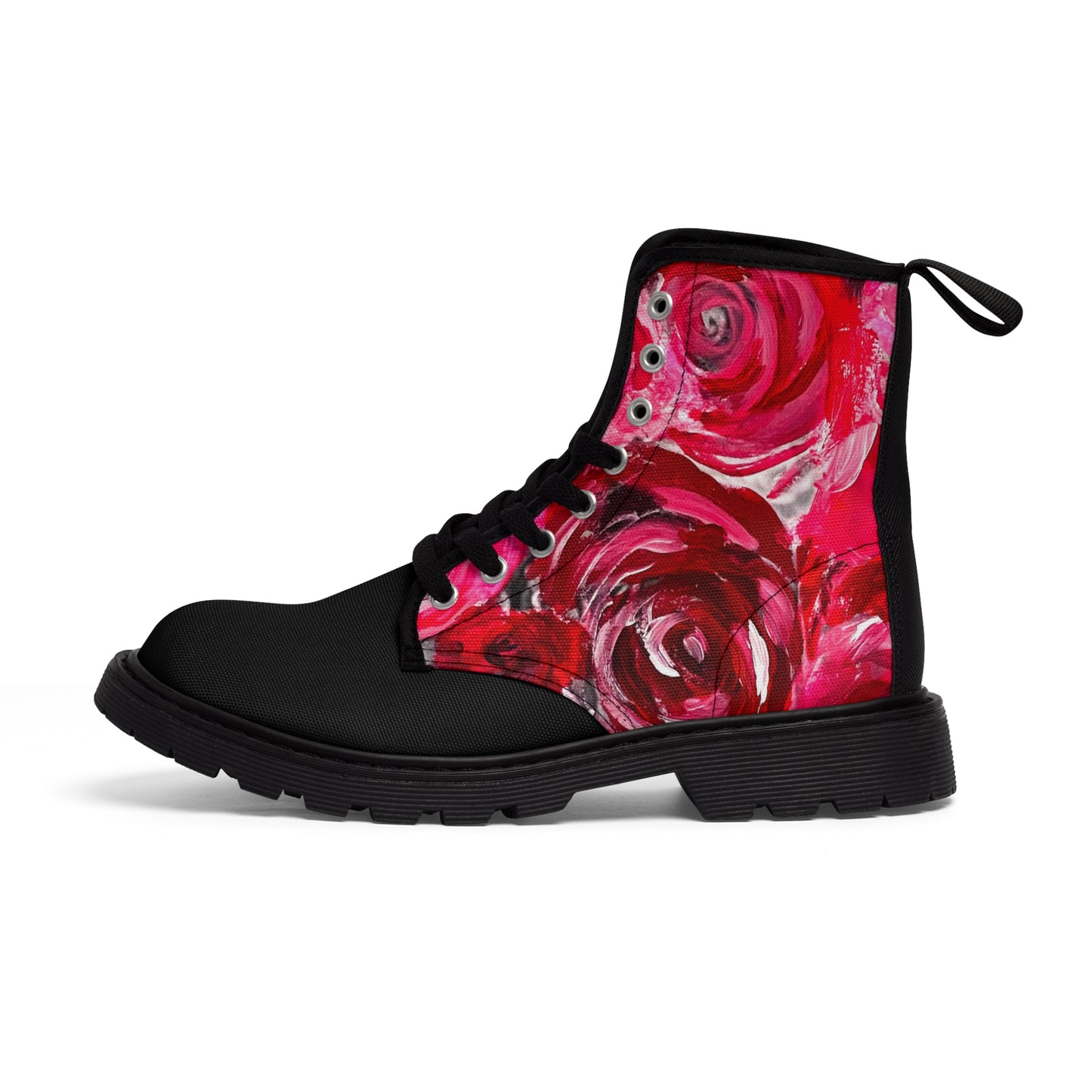 A pair of Women's Canvas Boots Swag Roses