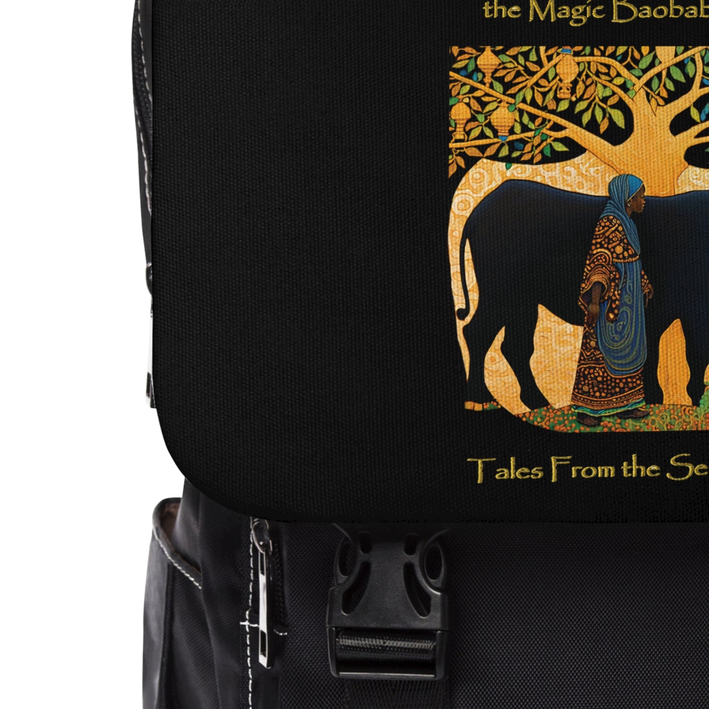 Tales of the Serengeti, Joaquim and the Magic Baobab (Mother)  Unisex Casual Shoulder Backpack