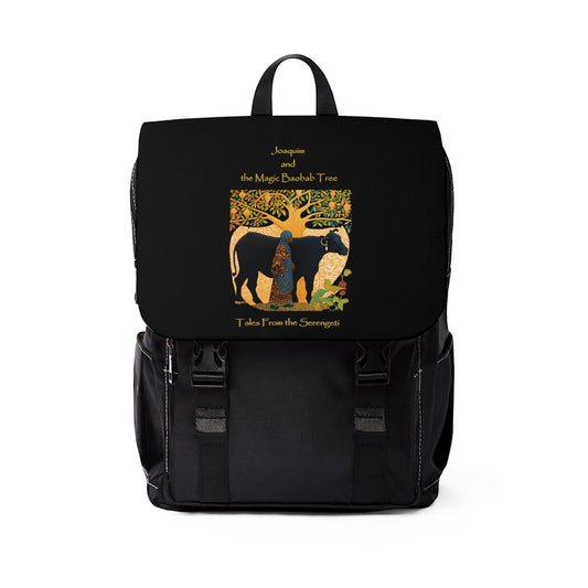 Tales of the Serengeti, Joaquim and the Magic Baobab (Mother)  Unisex Casual Shoulder Backpack