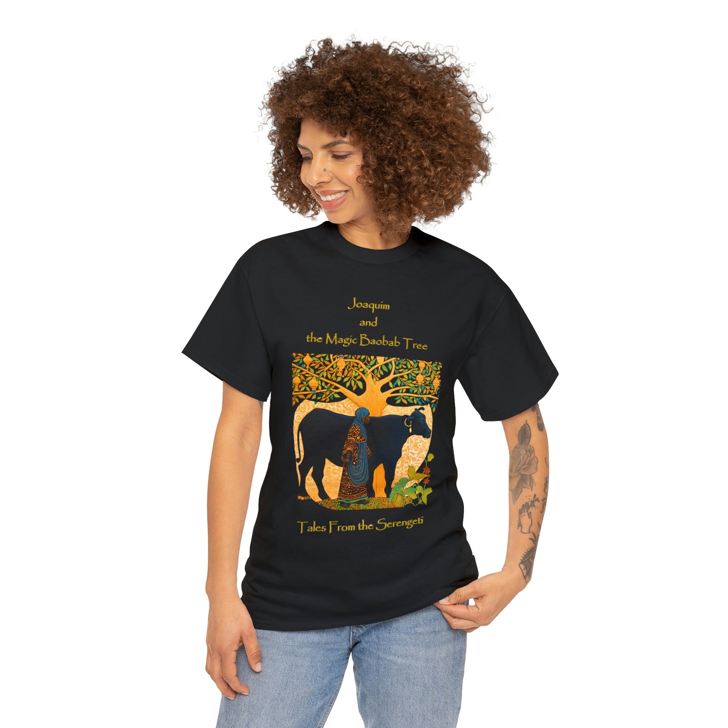 Unisex Heavy Cotton Tee from our From our book series Tales from the Serengeti by Robert Roberson