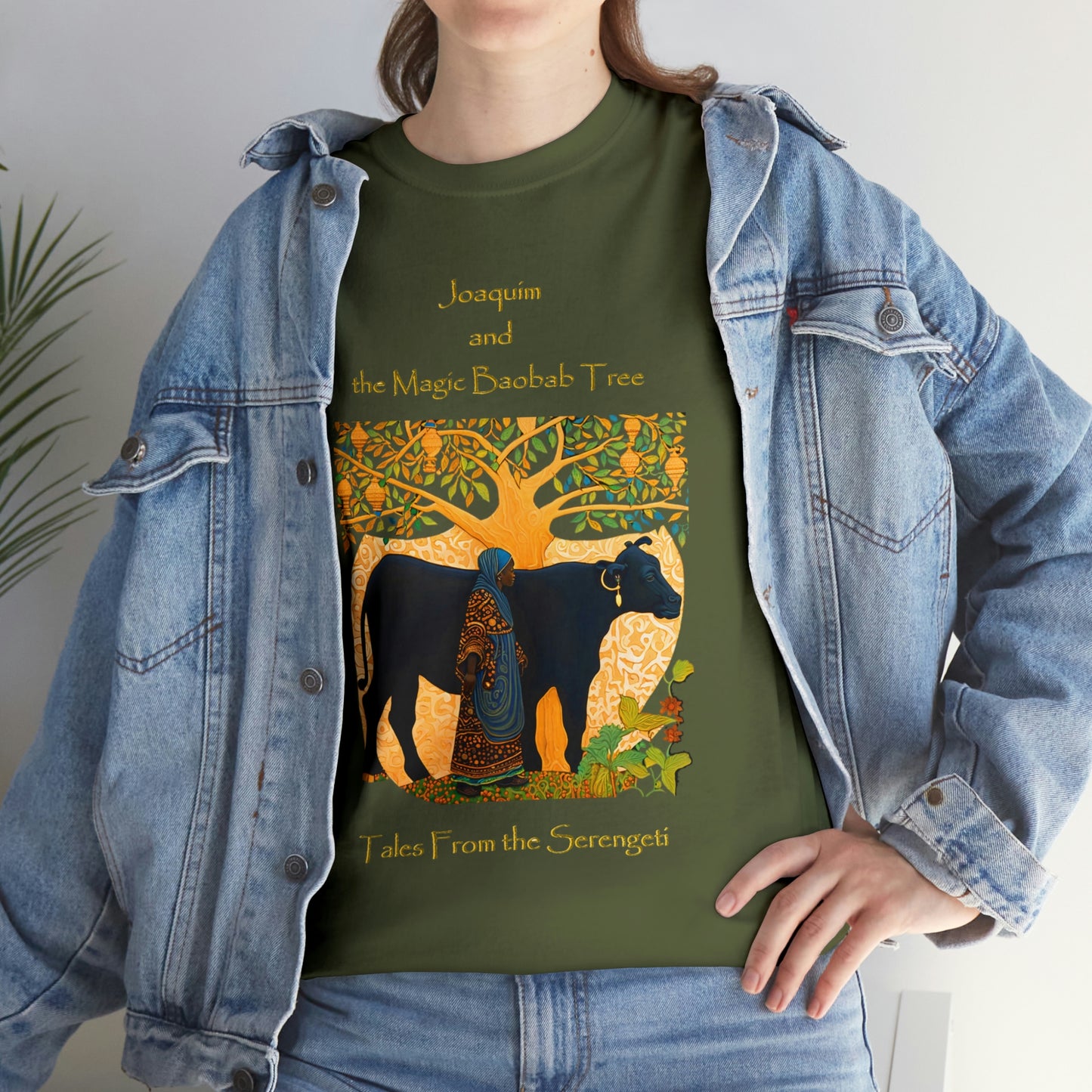 Unisex Heavy Cotton Tee from our From our book series Tales from the Serengeti by Robert Roberson