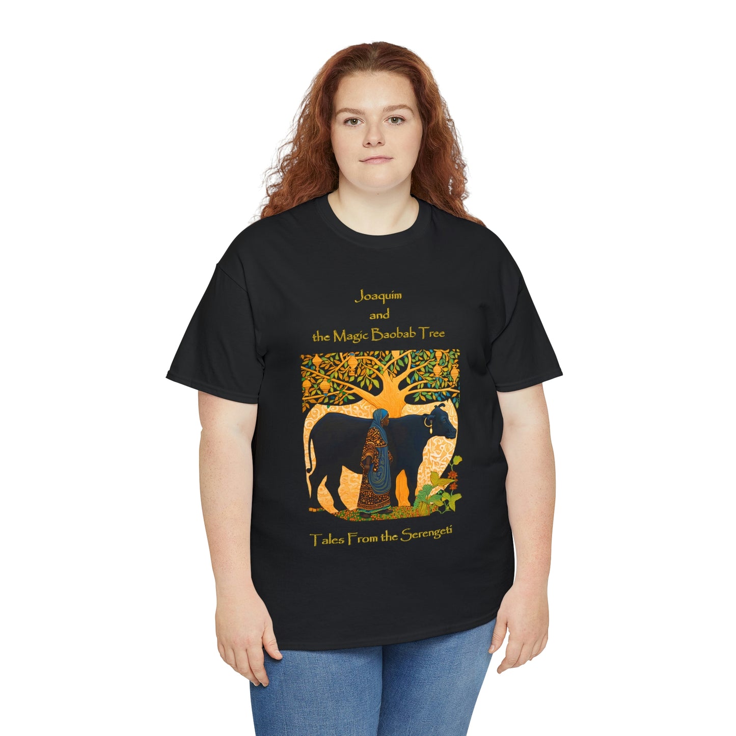 Unisex Heavy Cotton Tee from our From our book series Tales from the Serengeti by Robert Roberson