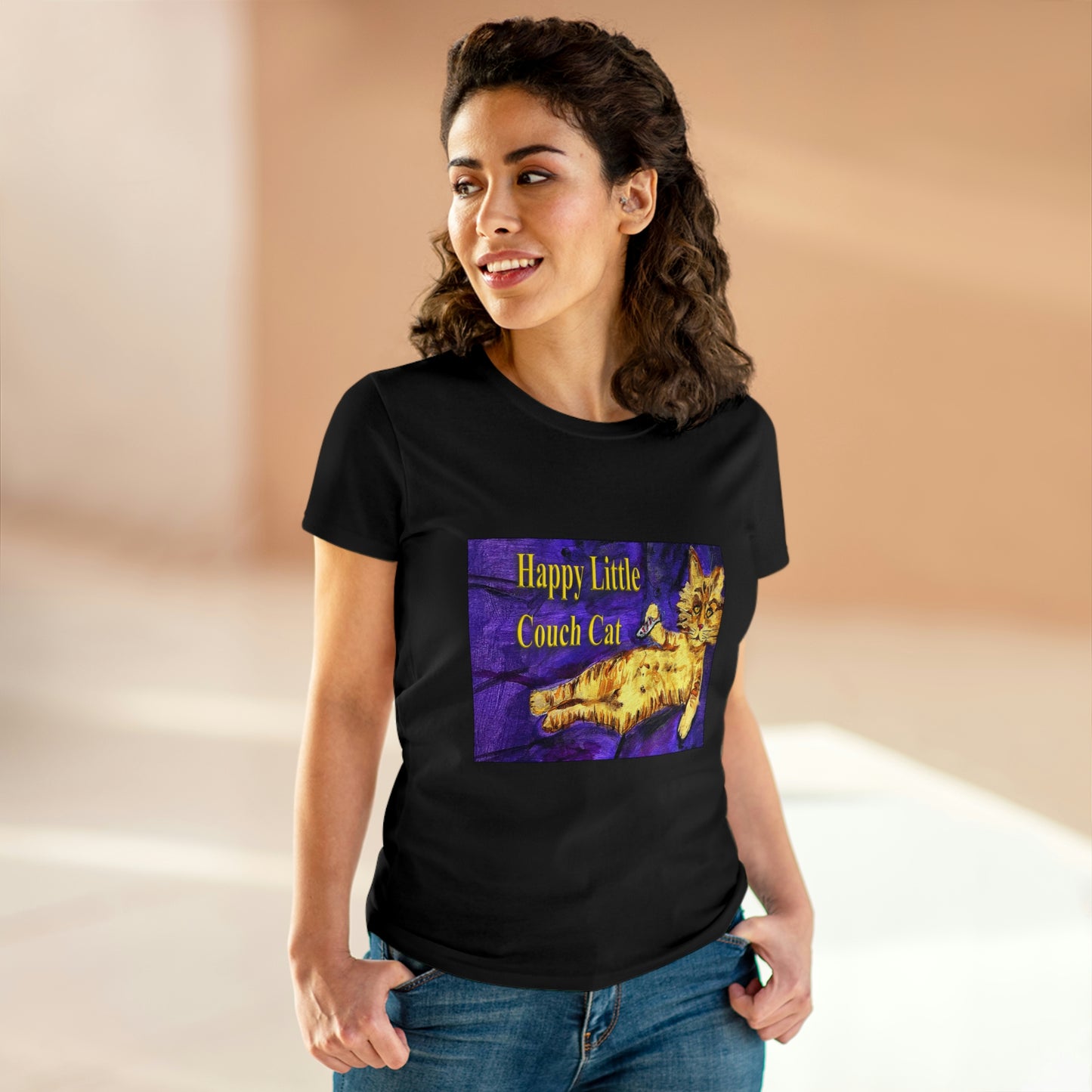 Women's Midweight Cotton Tee - Peter the Great is Overweight