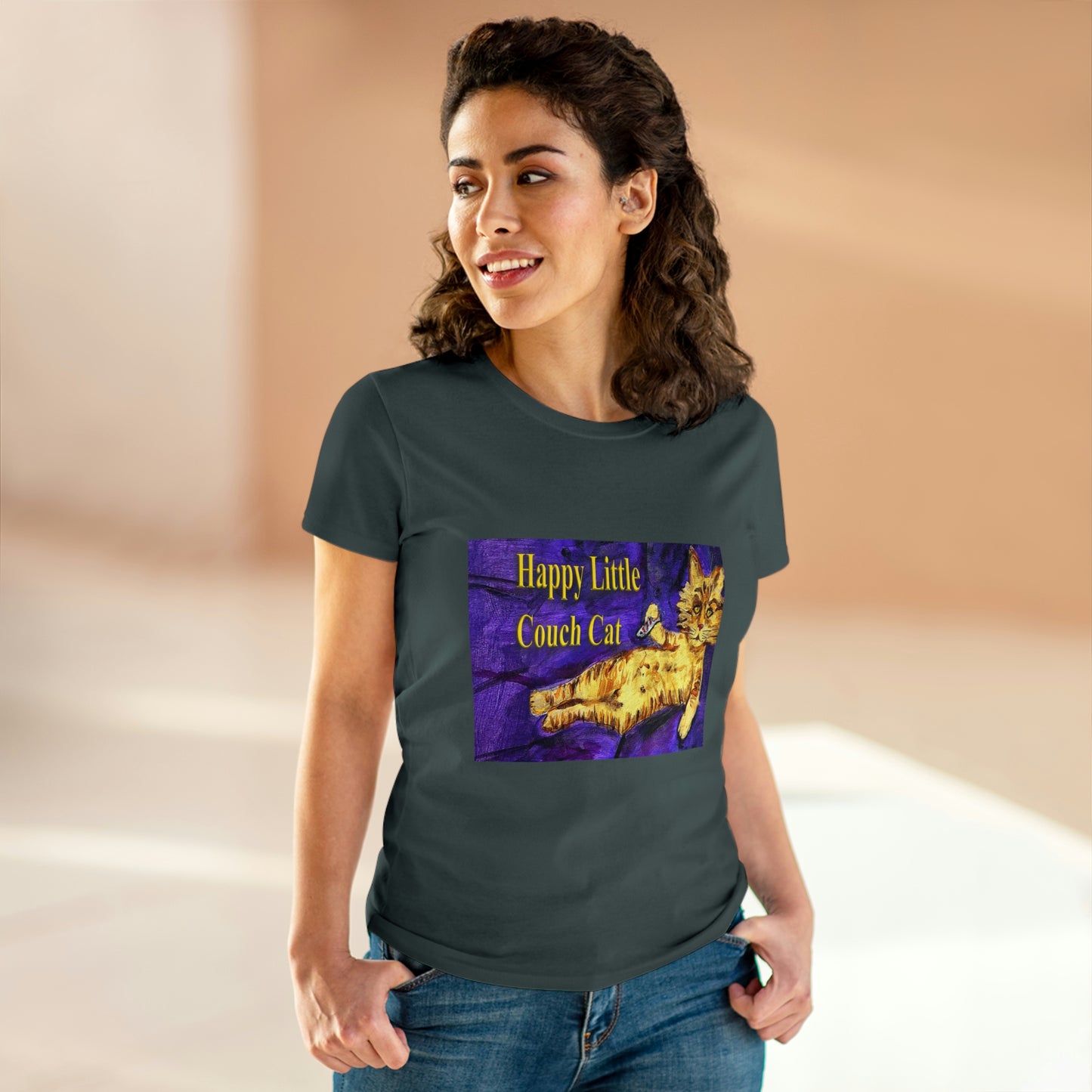 Women's Midweight Cotton Tee - Peter the Great is Overweight