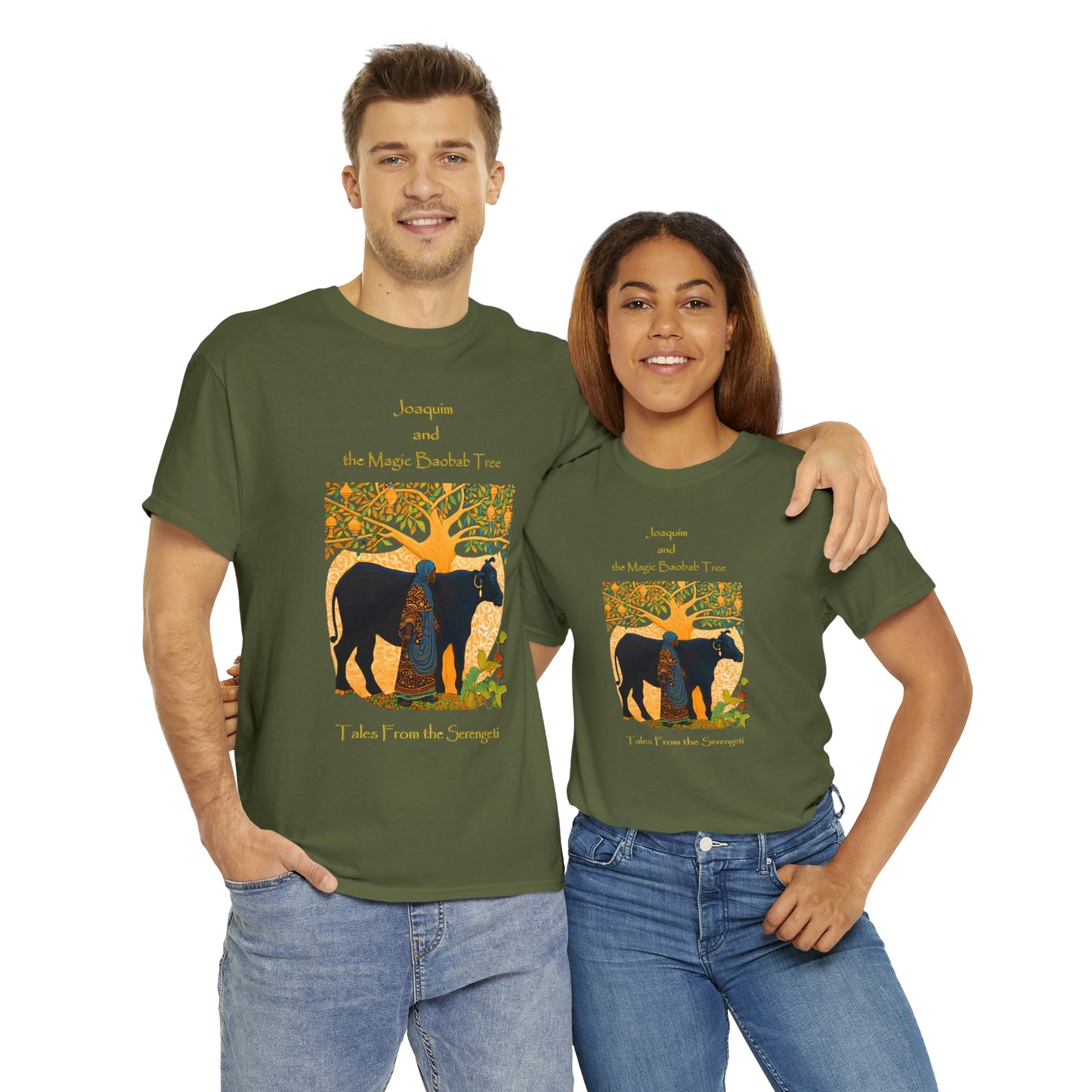 Unisex Heavy Cotton Tee from our From our book series Tales from the Serengeti by Robert Roberson