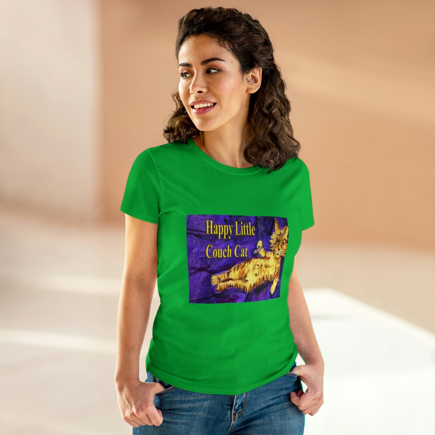 Women's Midweight Cotton Tee - Peter the Great is Overweight