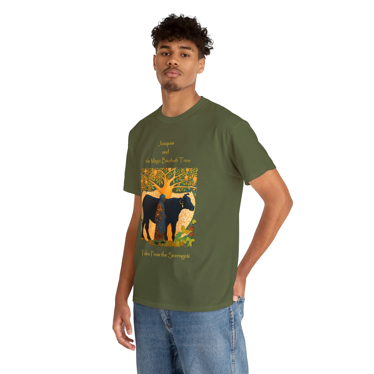 Unisex Heavy Cotton Tee from our From our book series Tales from the Serengeti by Robert Roberson