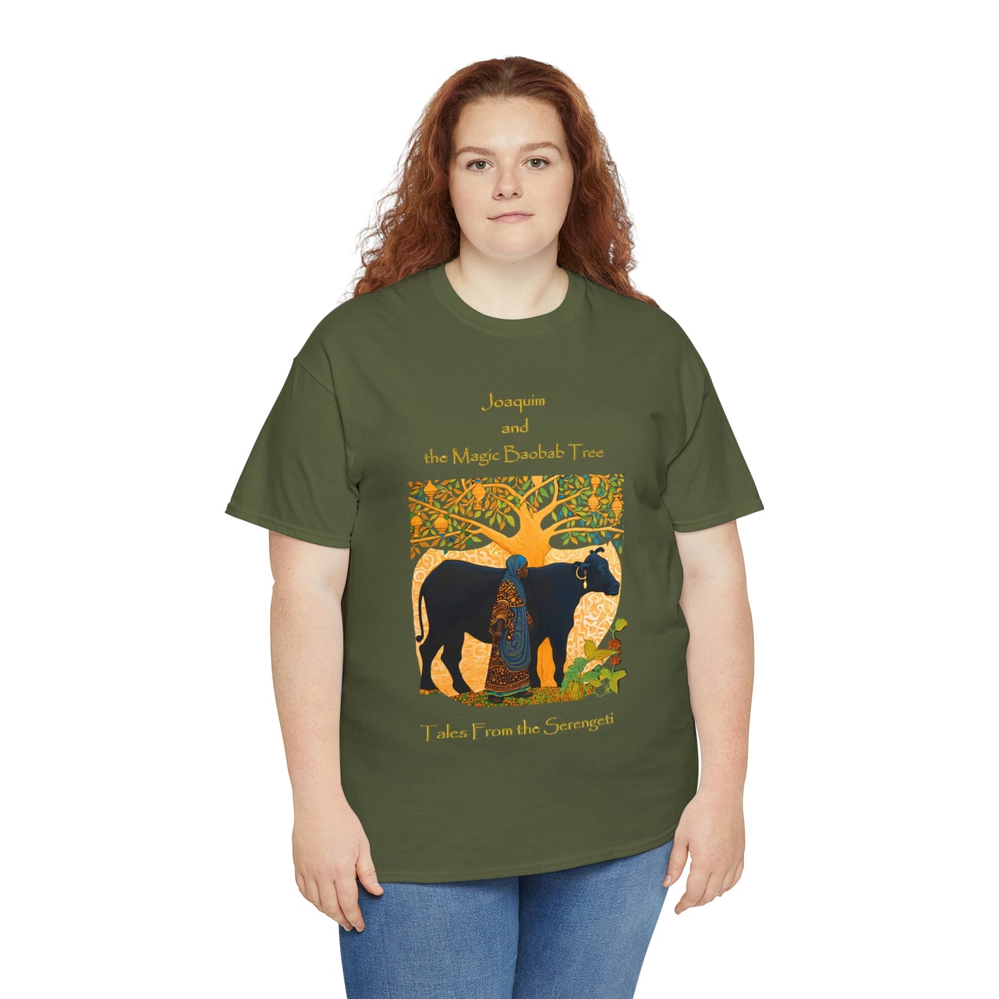 Unisex Heavy Cotton Tee from our From our book series Tales from the Serengeti by Robert Roberson