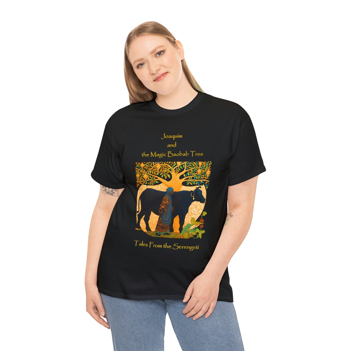 Unisex Heavy Cotton Tee from our From our book series Tales from the Serengeti by Robert Roberson