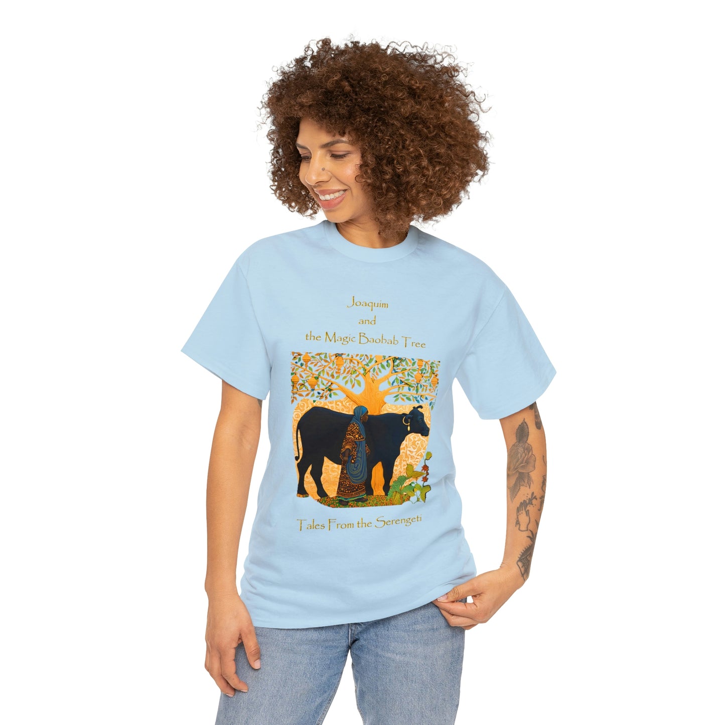 Unisex Heavy Cotton Tee from our From our book series Tales from the Serengeti by Robert Roberson