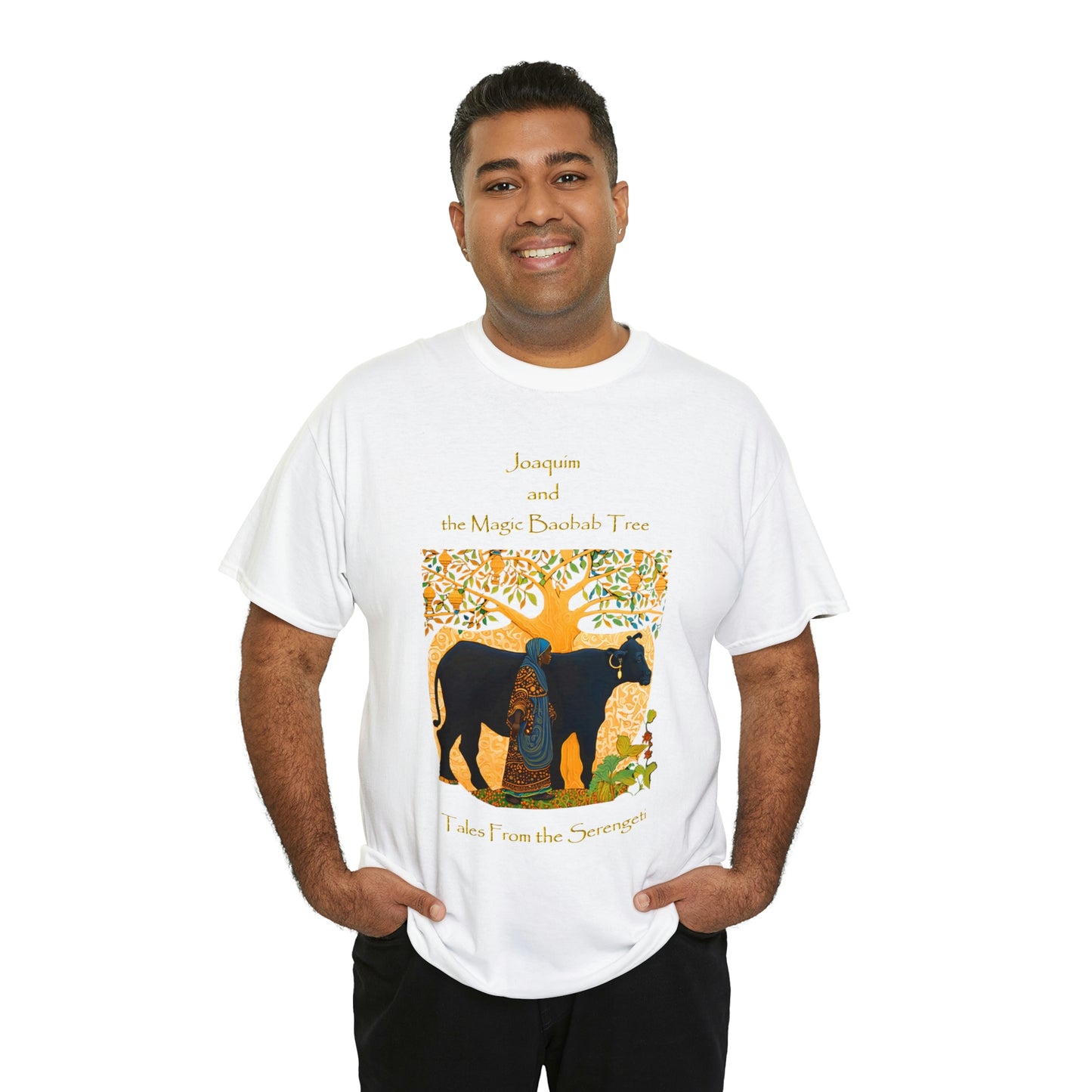 Unisex Heavy Cotton Tee from our From our book series Tales from the Serengeti by Robert Roberson