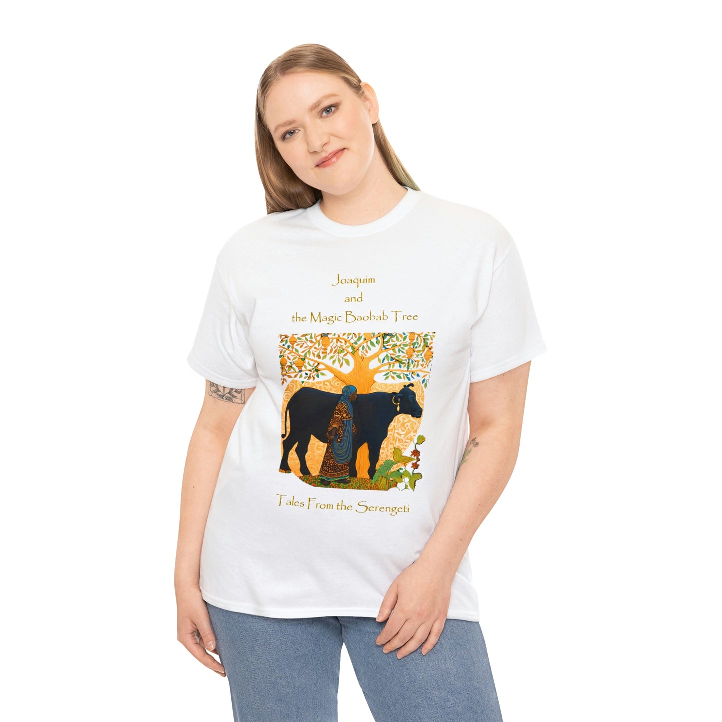 Unisex Heavy Cotton Tee from our From our book series Tales from the Serengeti by Robert Roberson