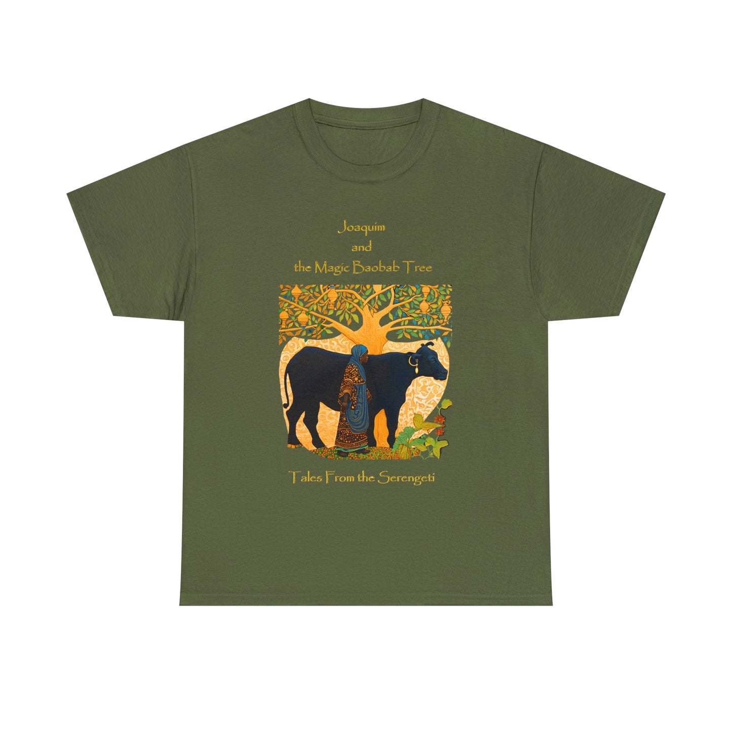 Unisex Heavy Cotton Tee from our From our book series Tales from the Serengeti by Robert Roberson