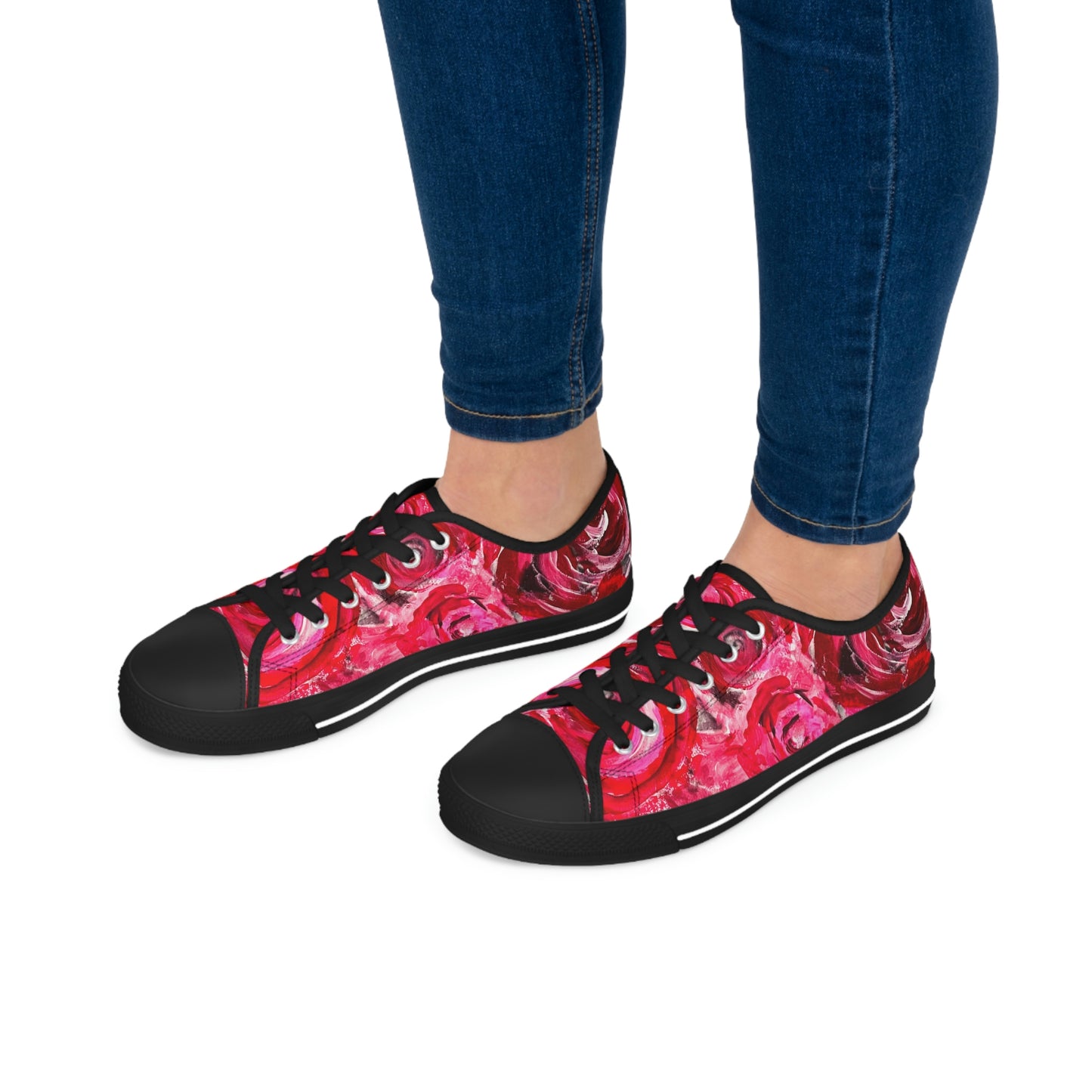 Women's Low Top Sneakers - Swag Roses