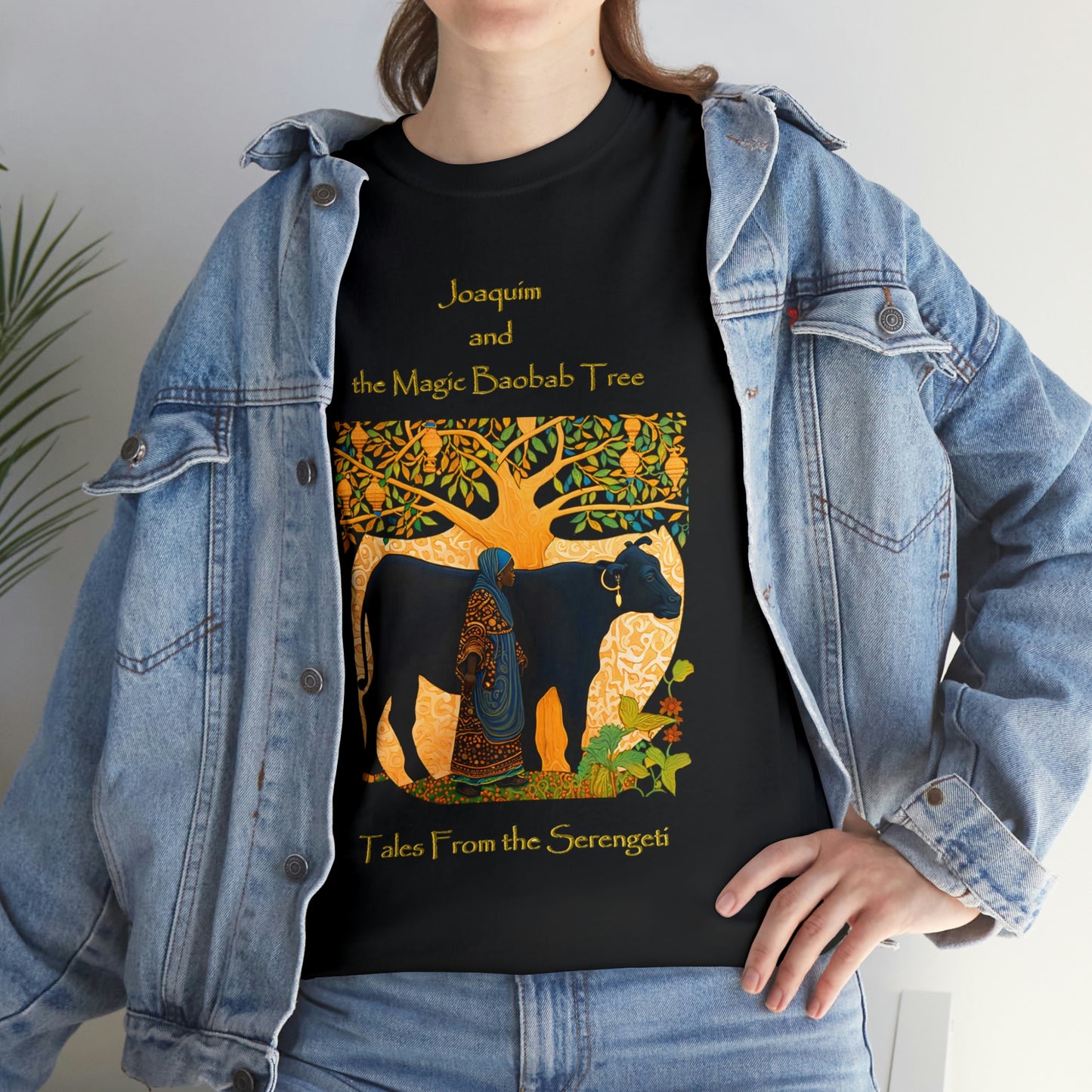 Unisex Heavy Cotton Tee from our From our book series Tales from the Serengeti by Robert Roberson