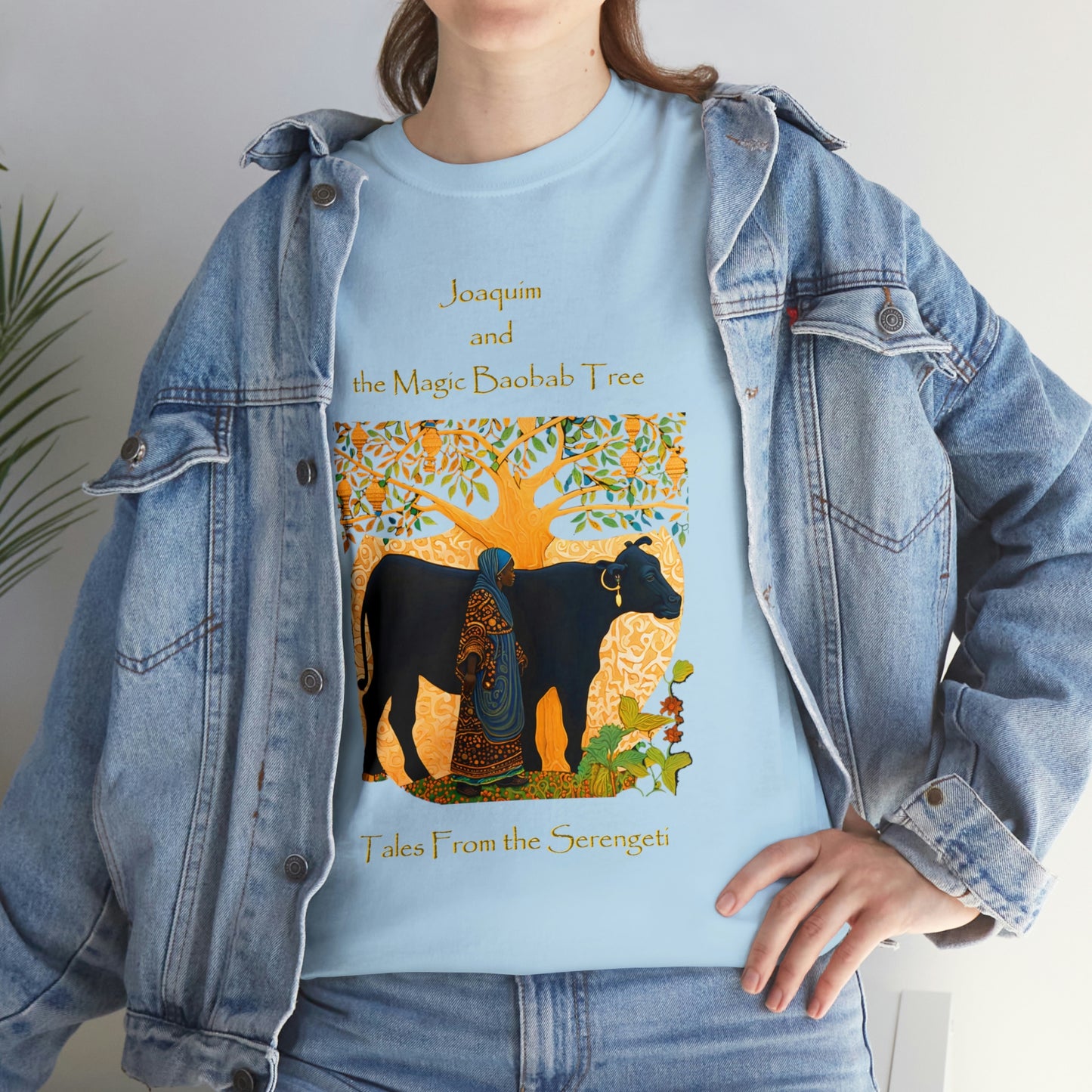 Unisex Heavy Cotton Tee from our From our book series Tales from the Serengeti by Robert Roberson