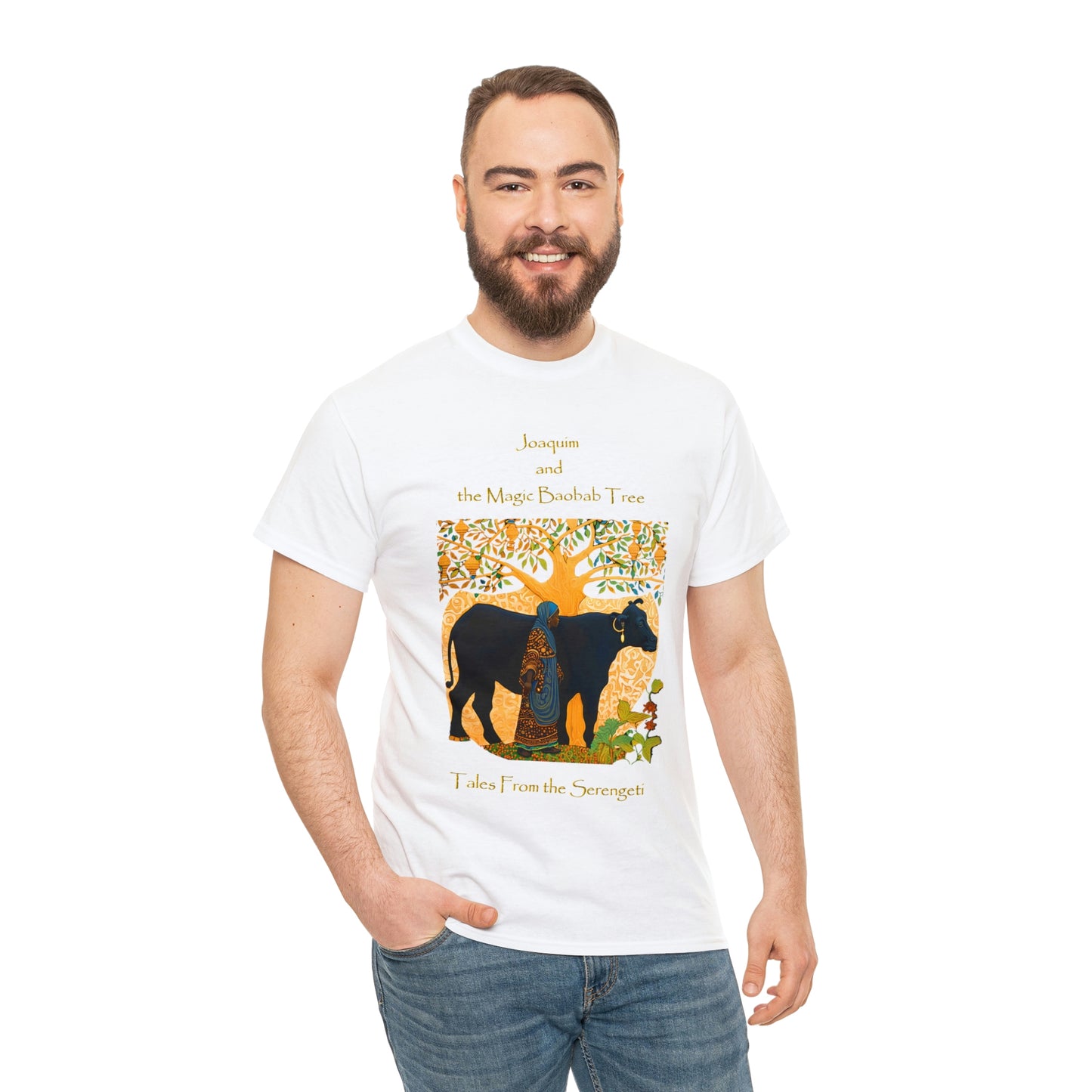 Unisex Heavy Cotton Tee from our From our book series Tales from the Serengeti by Robert Roberson