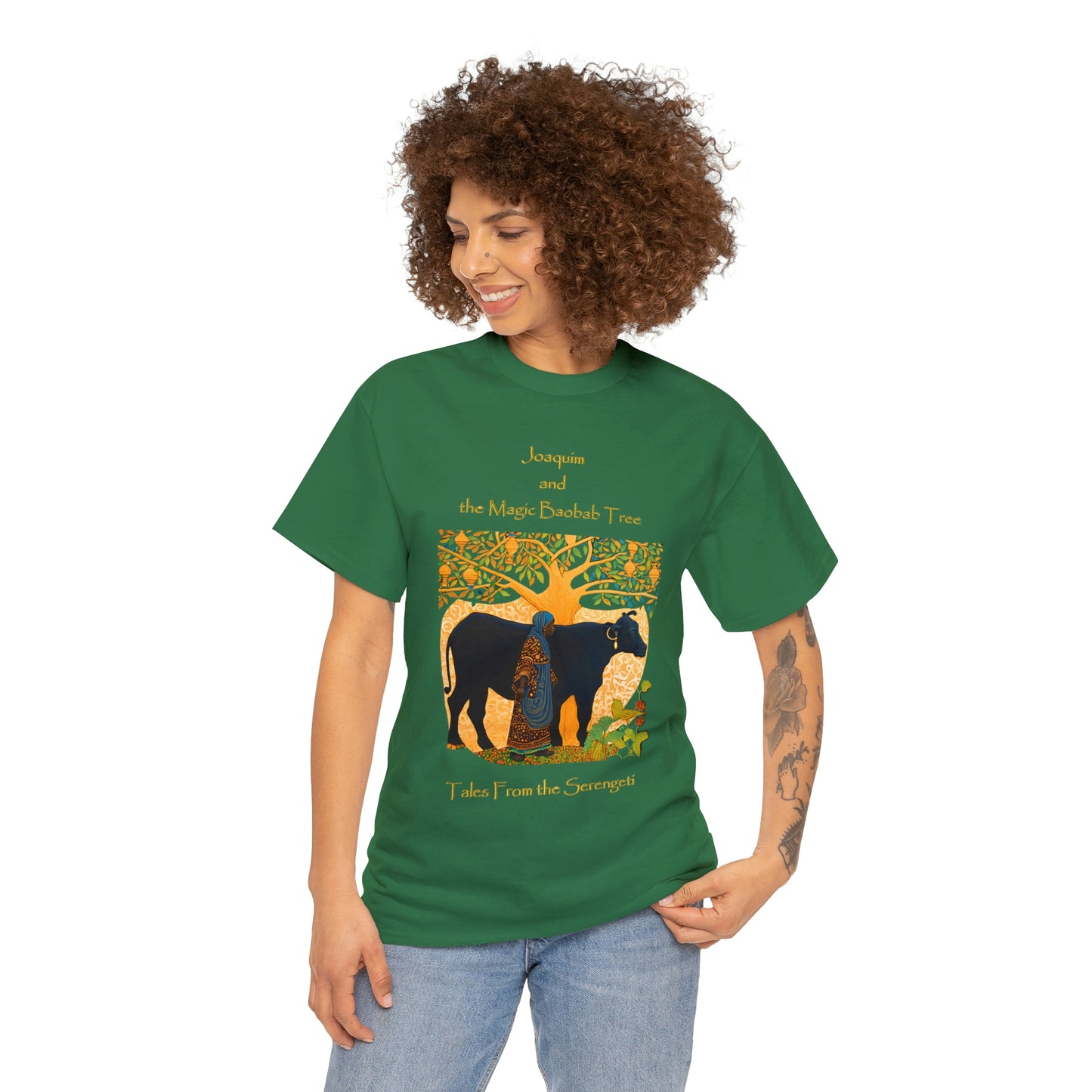 Unisex Heavy Cotton Tee from our From our book series Tales from the Serengeti by Robert Roberson