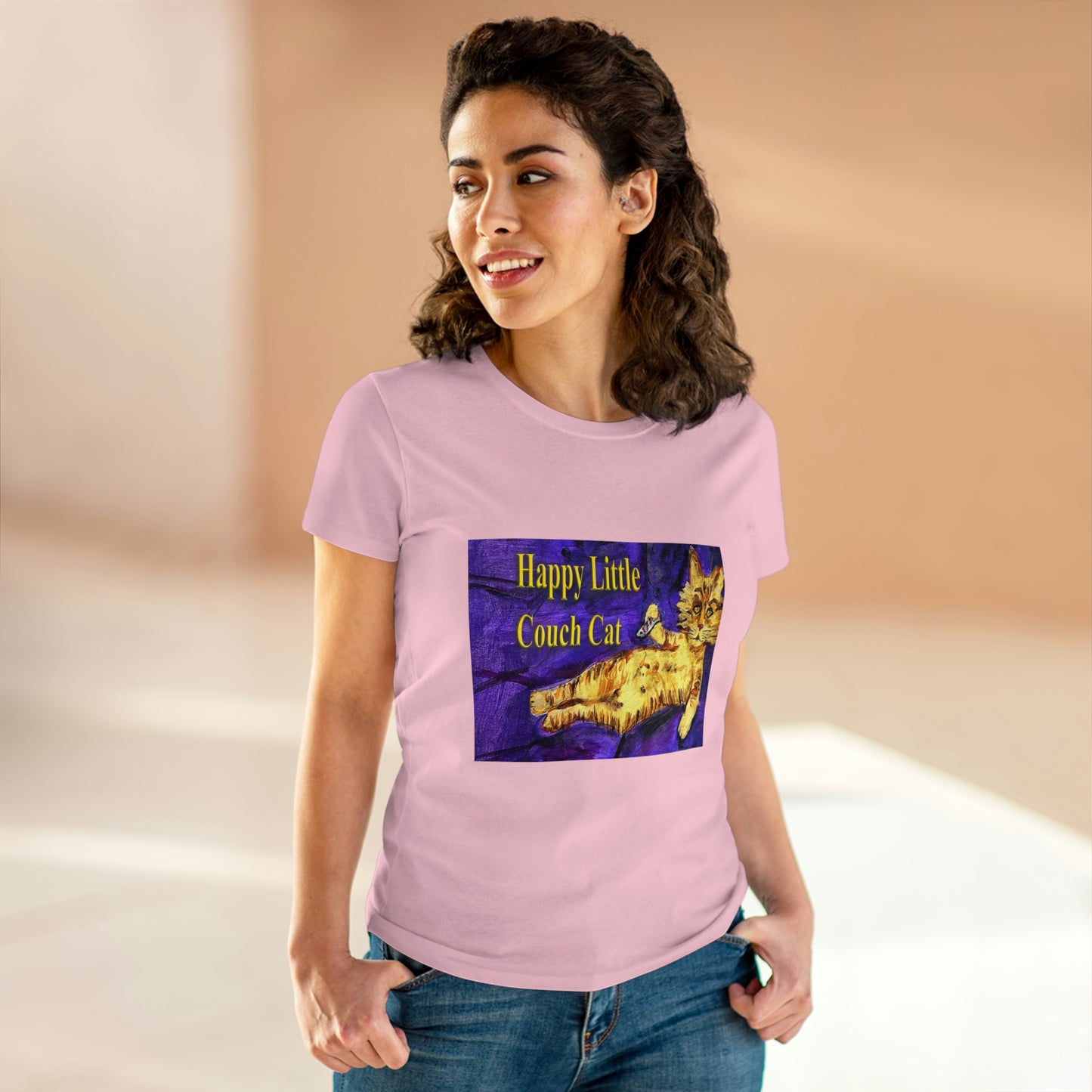 Women's Midweight Cotton Tee - Peter the Great is Overweight