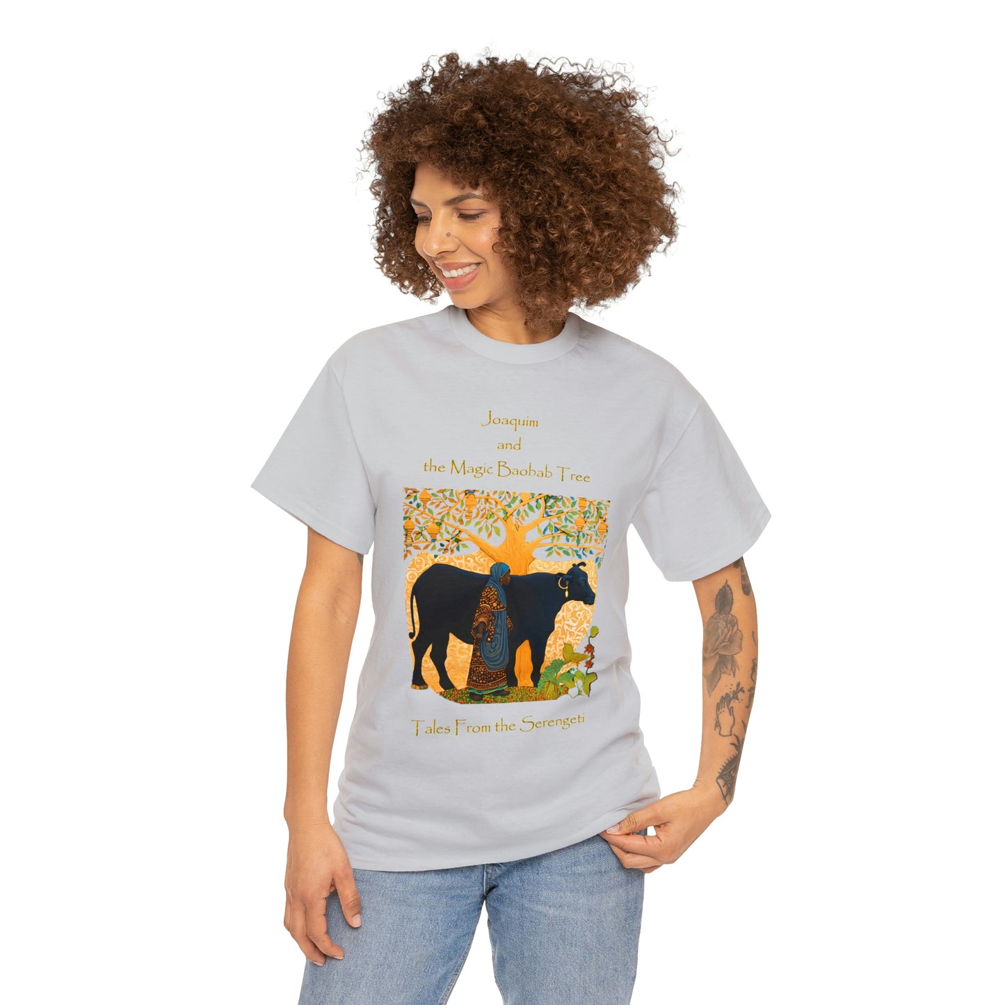 Unisex Heavy Cotton Tee from our From our book series Tales from the Serengeti by Robert Roberson