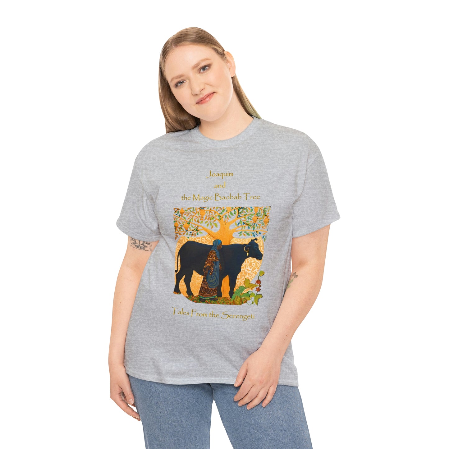 Unisex Heavy Cotton Tee from our From our book series Tales from the Serengeti by Robert Roberson