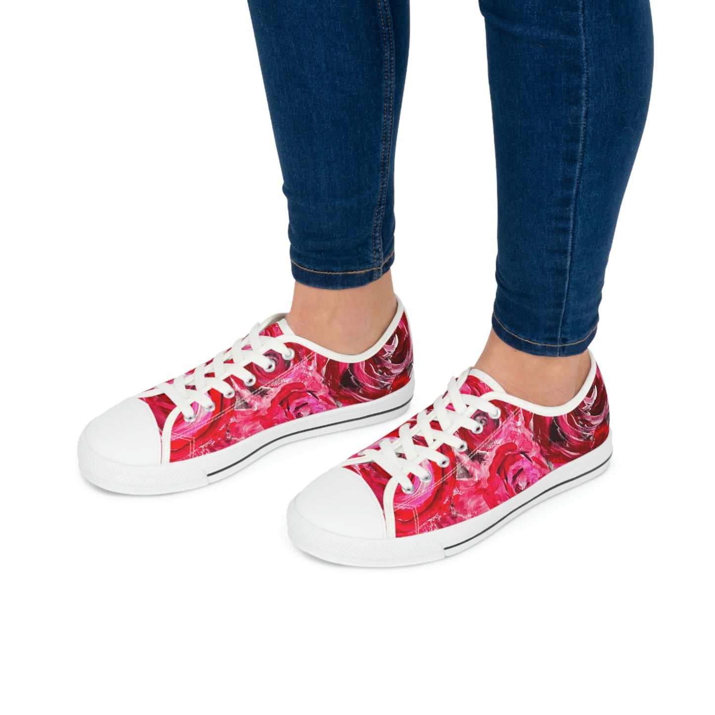 Women's Low Top Sneakers - Swag Roses